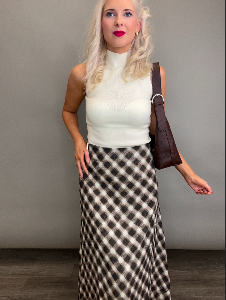 Coffee and Cobblestones Midi Skirt
