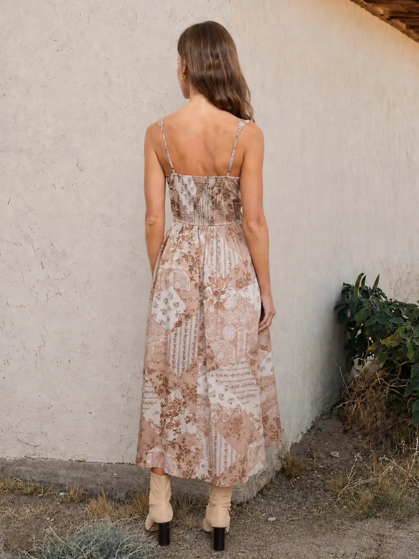 Patchwork Romance Midi Dress