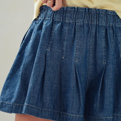 Denim Darling Flowy Shorts