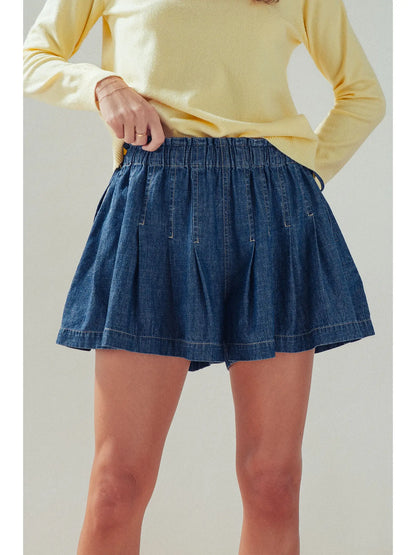 Denim Darling Flowy Shorts