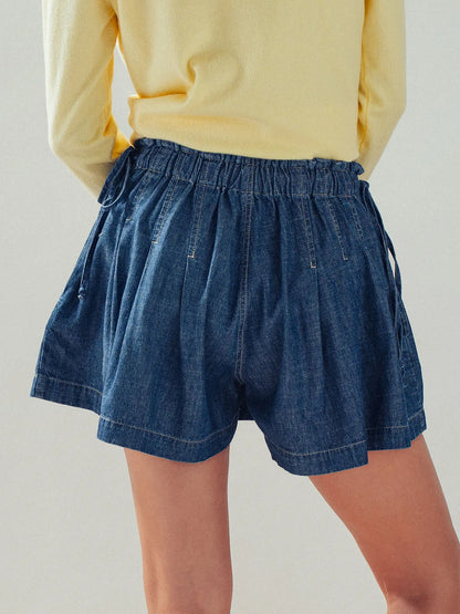 Denim Darling Flowy Shorts