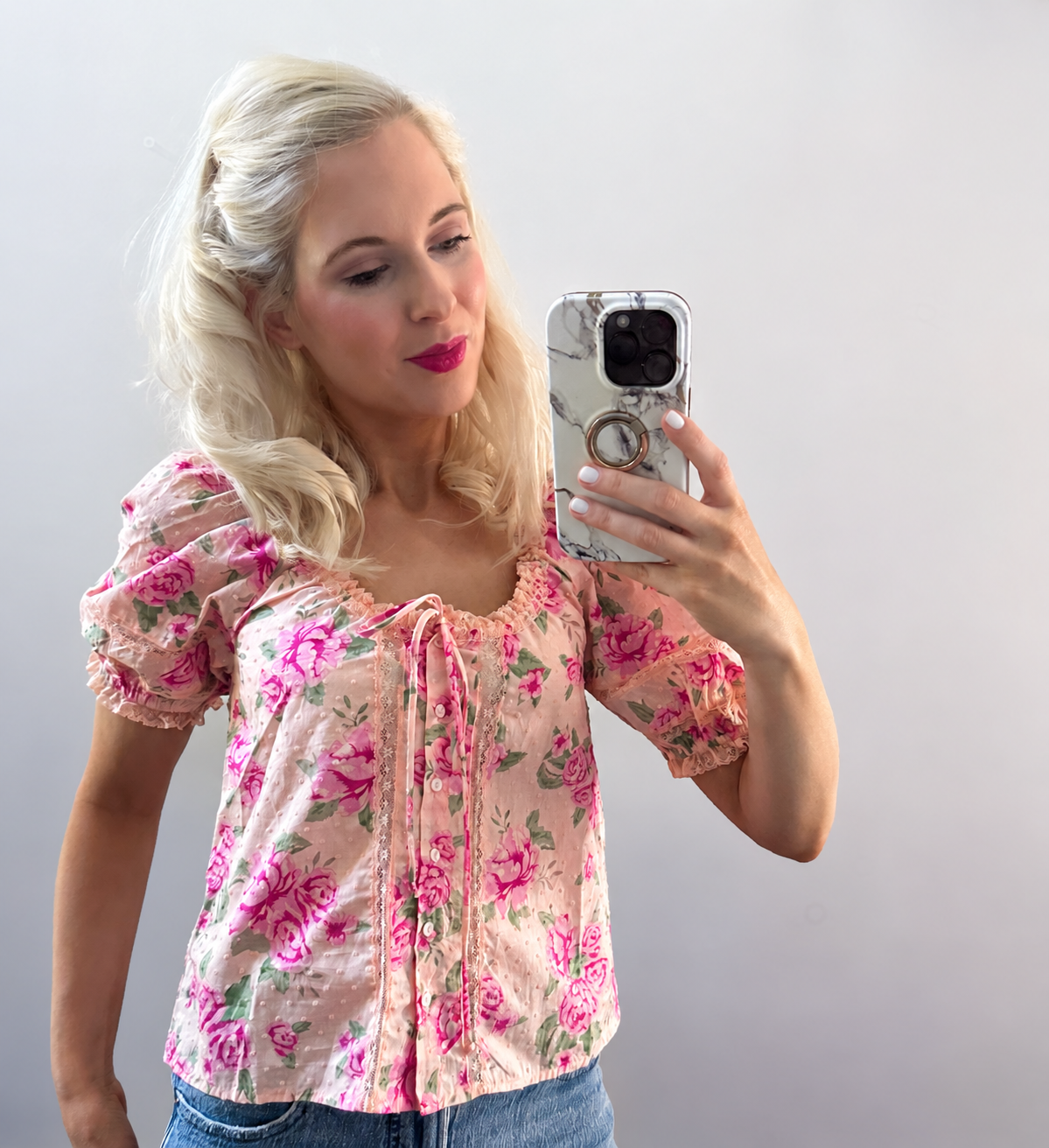 Blossom Kiss Blouse - 100% cotton