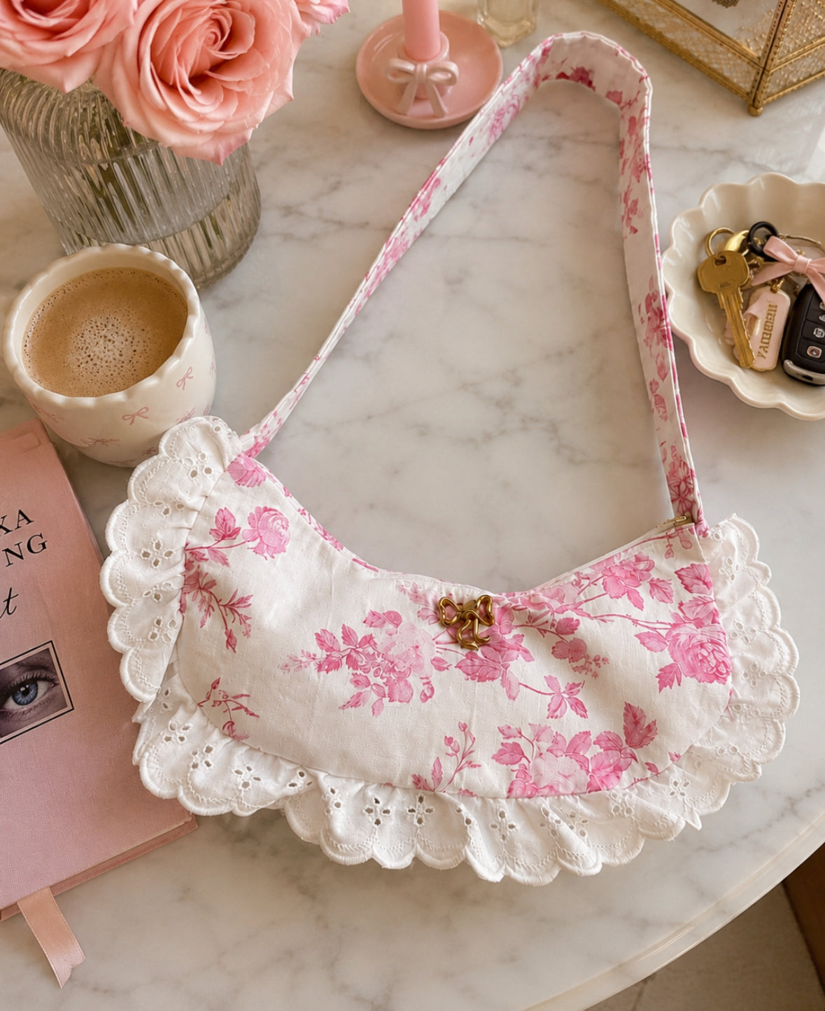 Handmade Autumn Pink Dream Bag