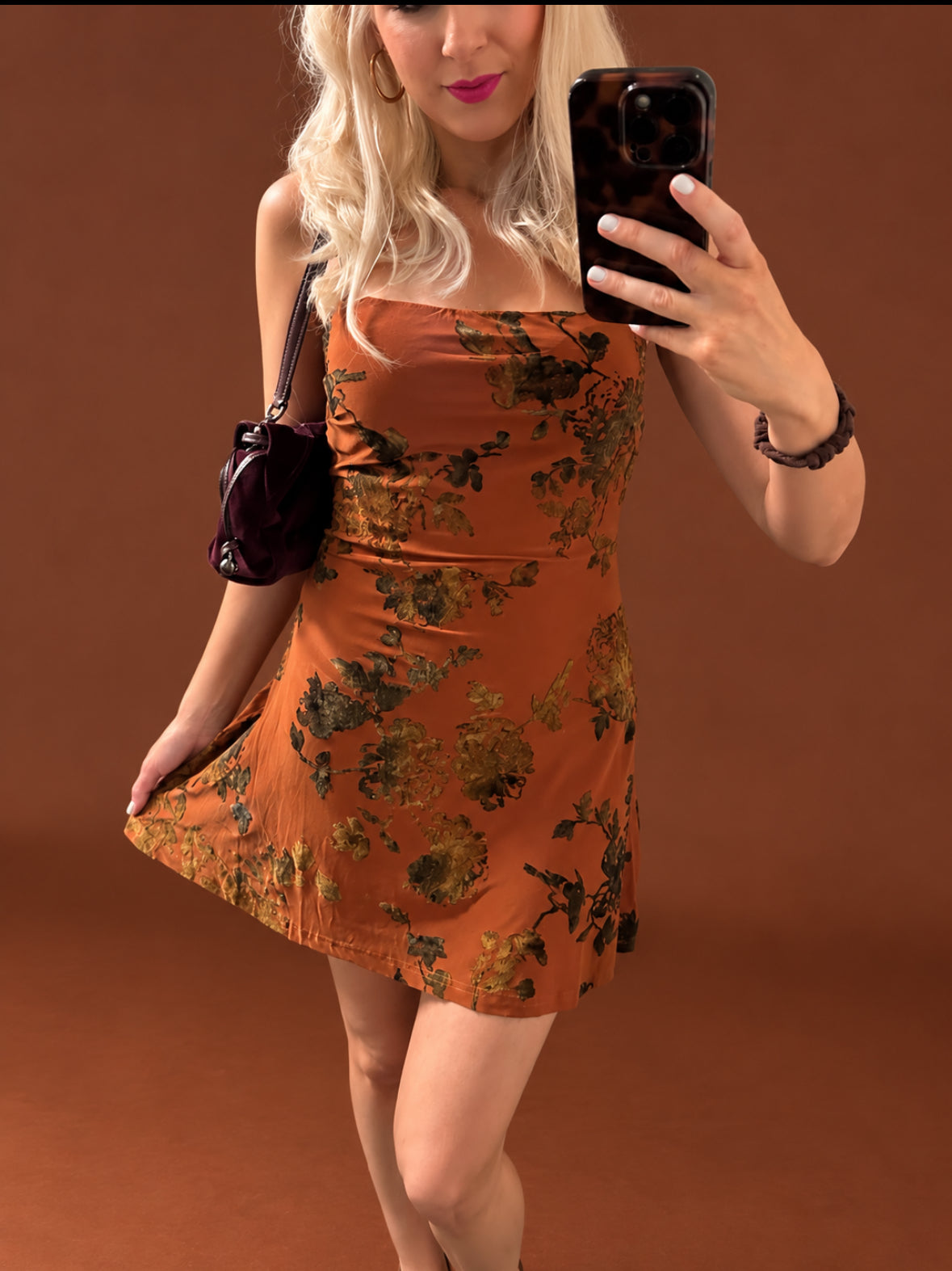 Autumn Skies Slip Dress