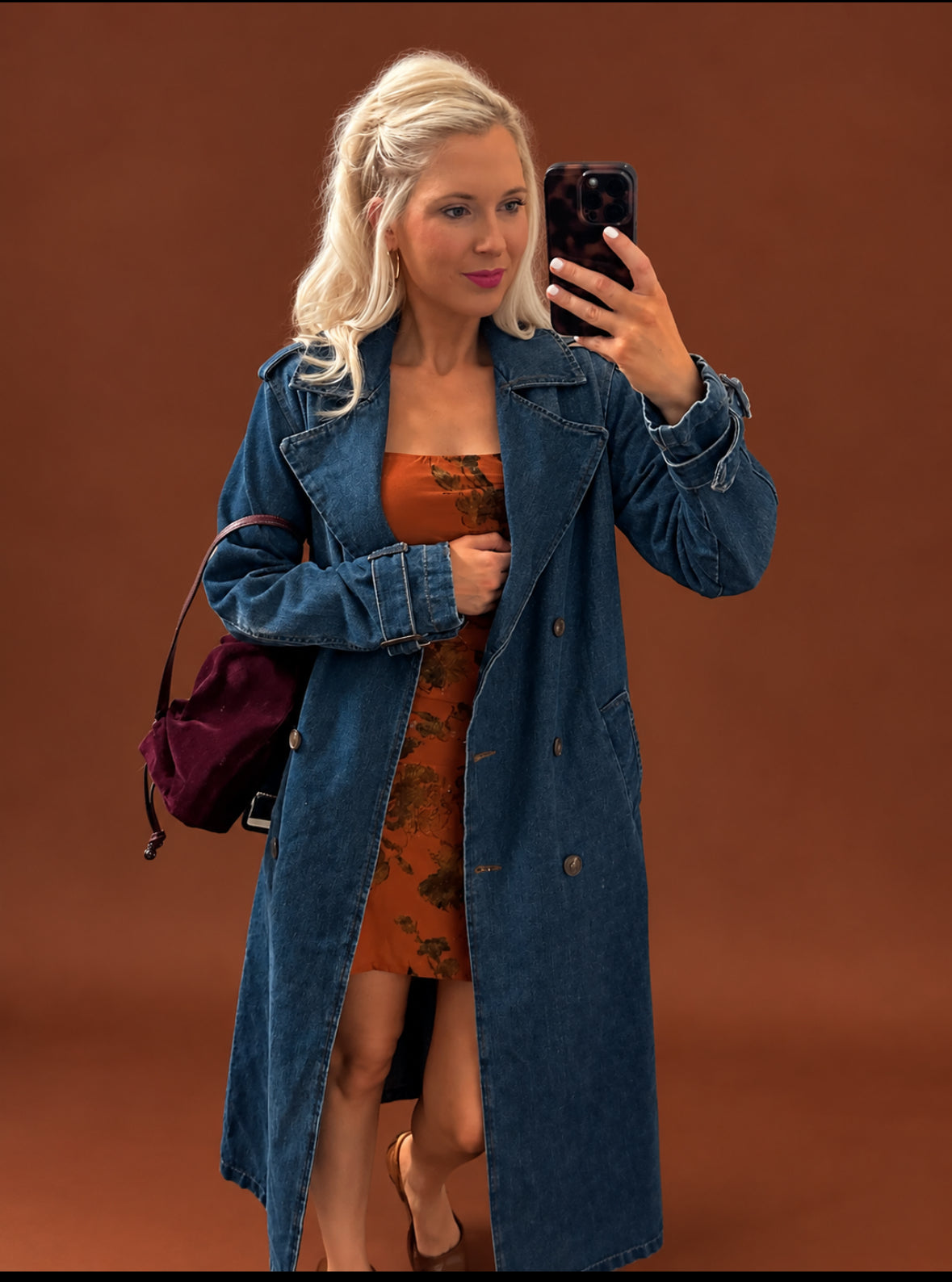 Autumn Skies Slip Dress