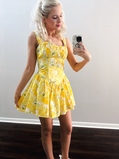Limoncello Dreams Mini Dress