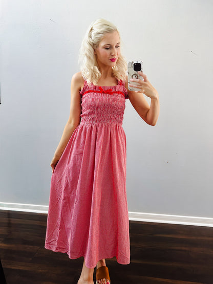 Strawberry Fields Midi Dress