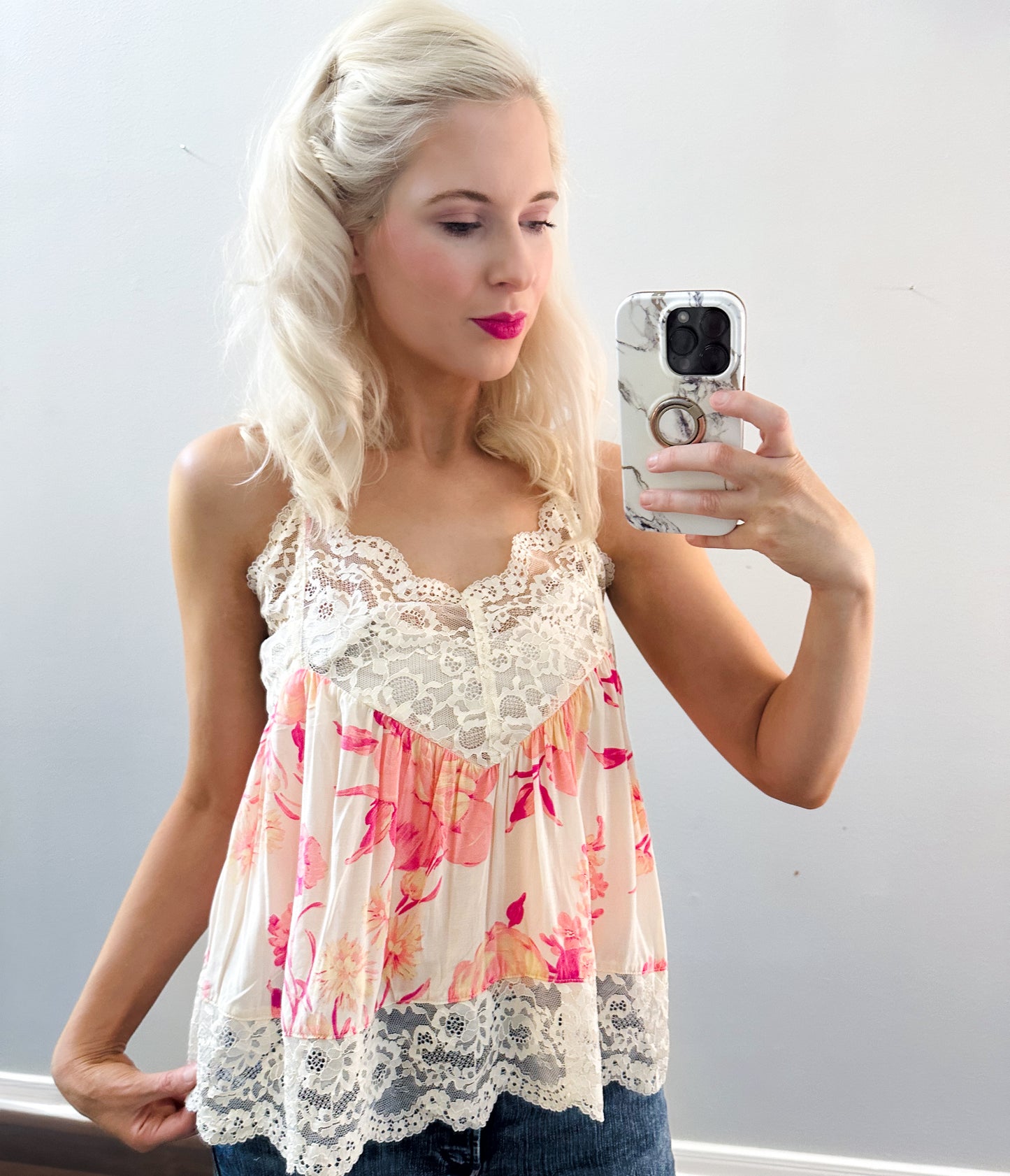 Blush Lace Cami