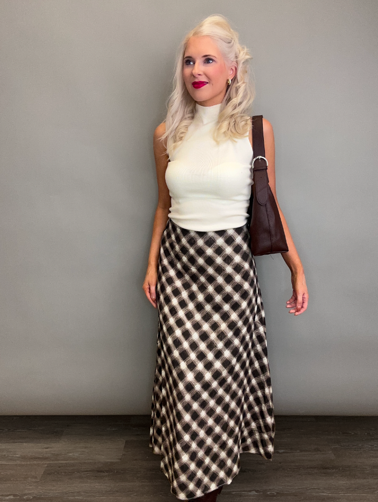 Coffee and Cobblestones Midi Skirt
