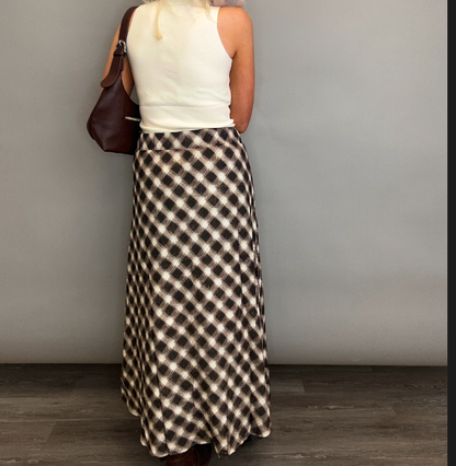 Coffee and Cobblestones Midi Skirt