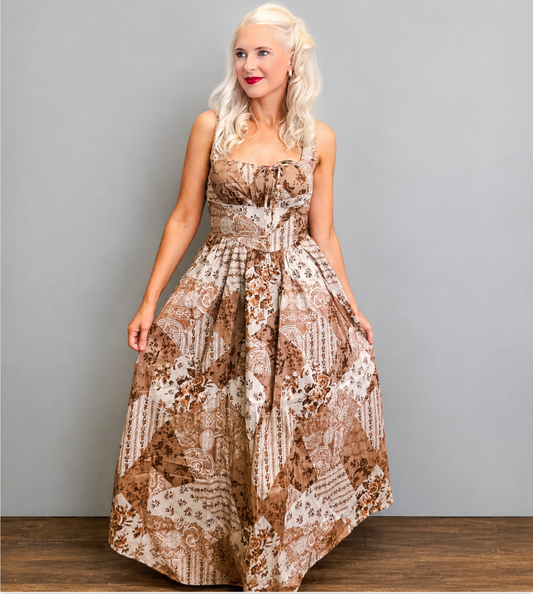 Patchwork Romance Midi Dress