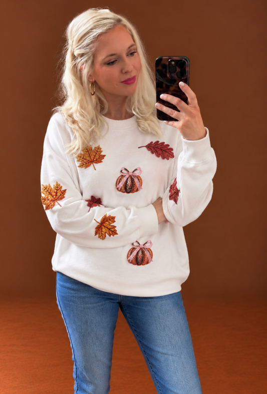 Pumpkin Patch Sweatshirt (size s-2xL)