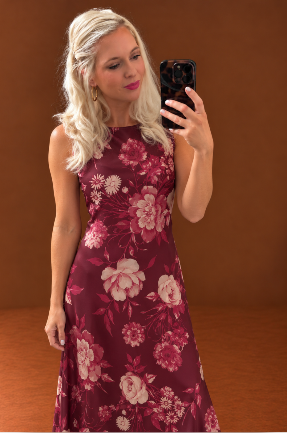 Bordeaux Bell Dress