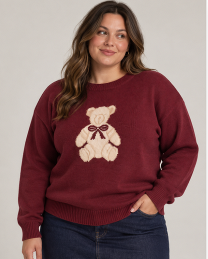 PLUS size Cambridge Bear Knit (XL,2XL,3XL)