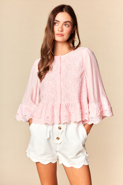 Rosé Darling Blouse