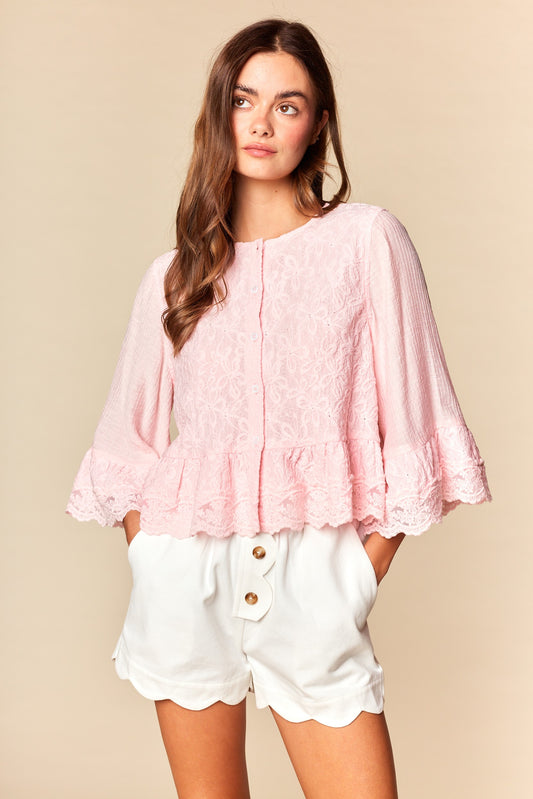 Rosé Darling Blouse