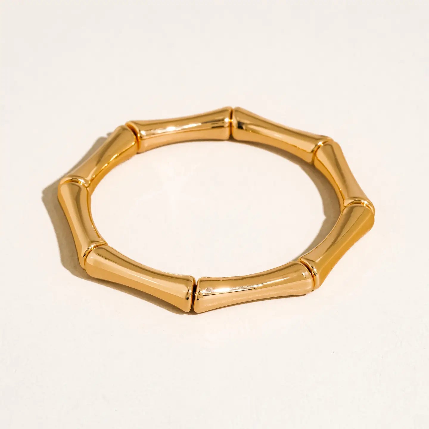 18K Gold Bamboo Bangle Set