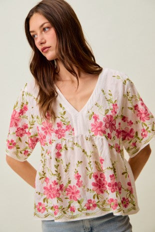Vintage Rose Blouse- PREORDER SHIPS IN TWO WEEKS