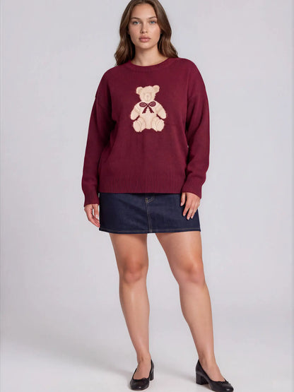 PLUS size Cambridge Bear Knit (XL,2XL,3XL) PREORDER SHIPS SEPT 15